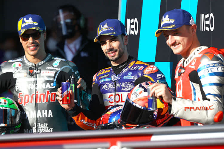 Top-3 im Quali: Morbidelli, Oliveira und Miller