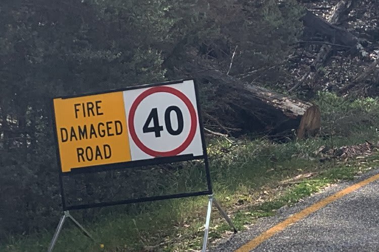 Das Feuer zerstörte alles was in seinen Weg kam