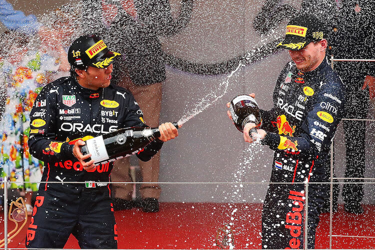 Sergio Pérez und Max Verstappen