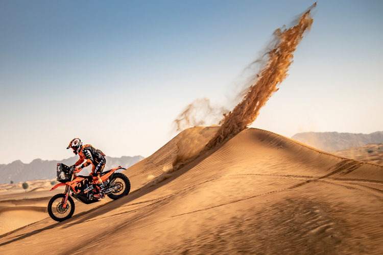 Danilo Petrucci beim Dakar-Training