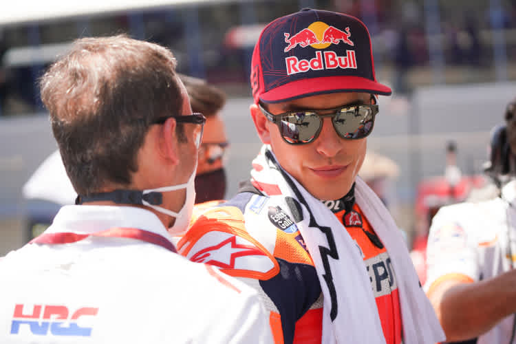 Alberto Puig mit Marc Márquez vor dem Spanien-GP