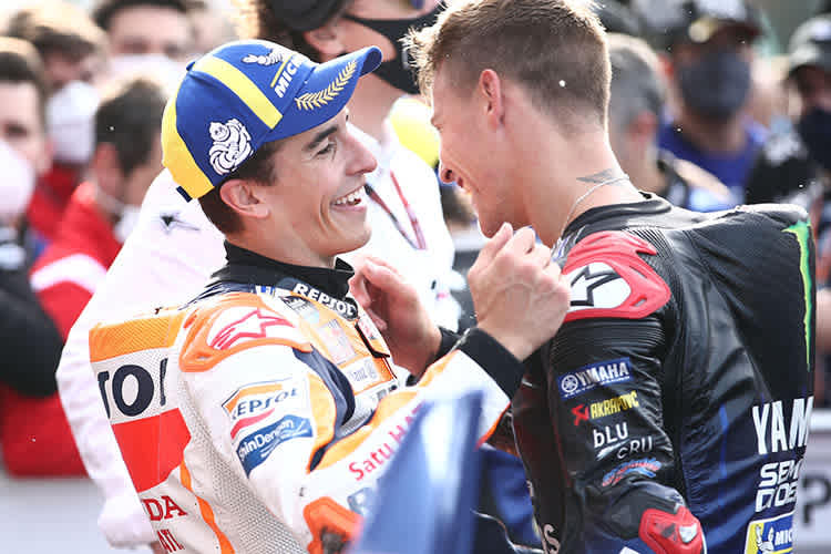 Auch Marc Márquez gratulierte dem neuen Weltmeister