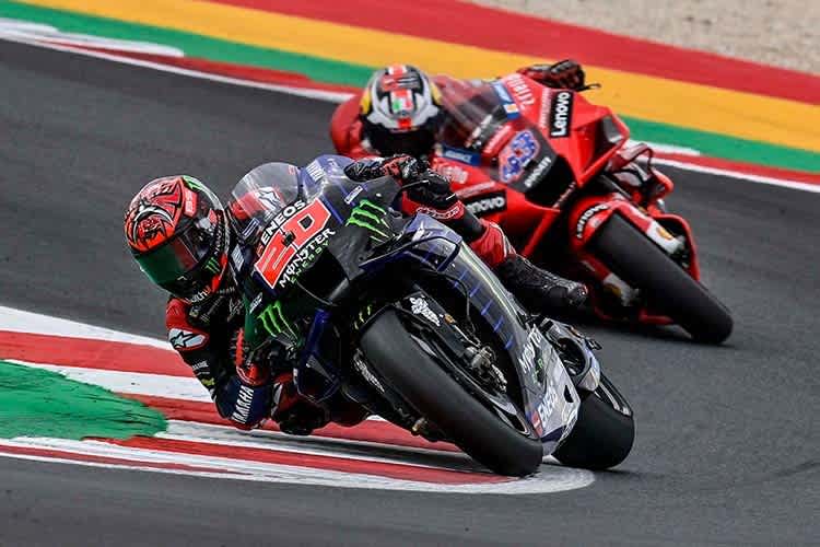 Misano-GP: Fabio Quartararo (20) vor Jack Miller