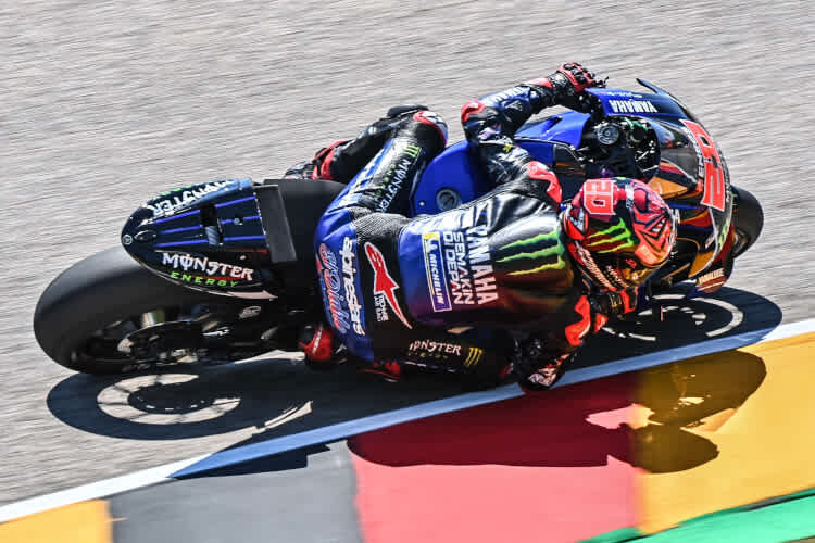 Fabio Quartararo gibt auf dem Sachsenring das Tempo vor