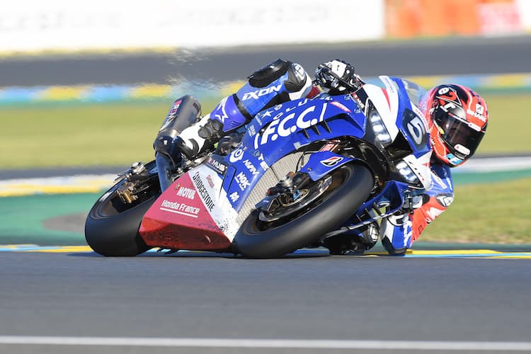 Gino Rea legt mit der Werks-Honda ein unglaubliches Tempo vor