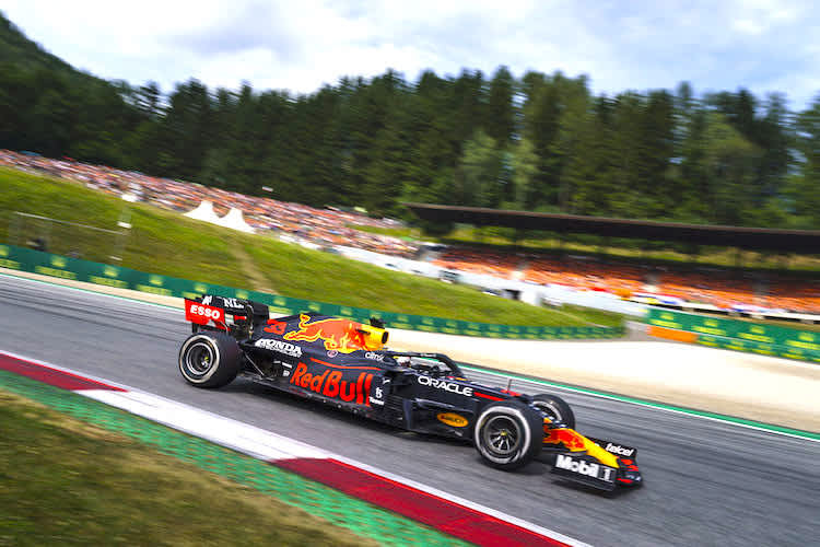 Formel-1-Action auf dem Red Bull Ring 2020