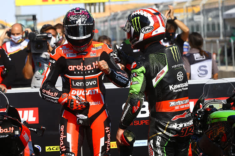 Die SBK-Protagonisten 2020: Scott Redding (li.) und Johnny Rea