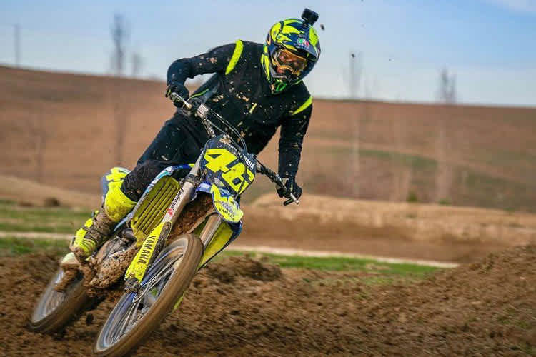 Valentino Rossi beim Cross-Training