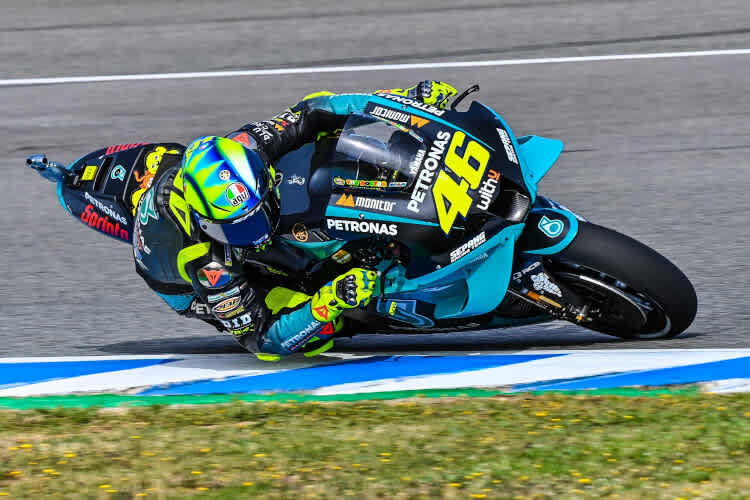 Valentino Rossi hat auch in Jerez Mühe