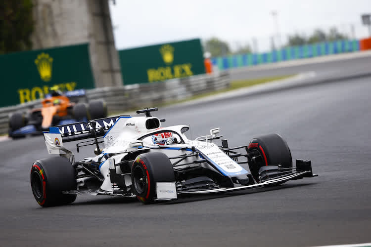 George Russell auf dem Hungaroring