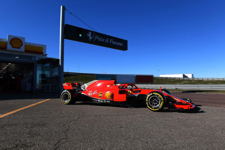Charles Leclerc in Fiorano