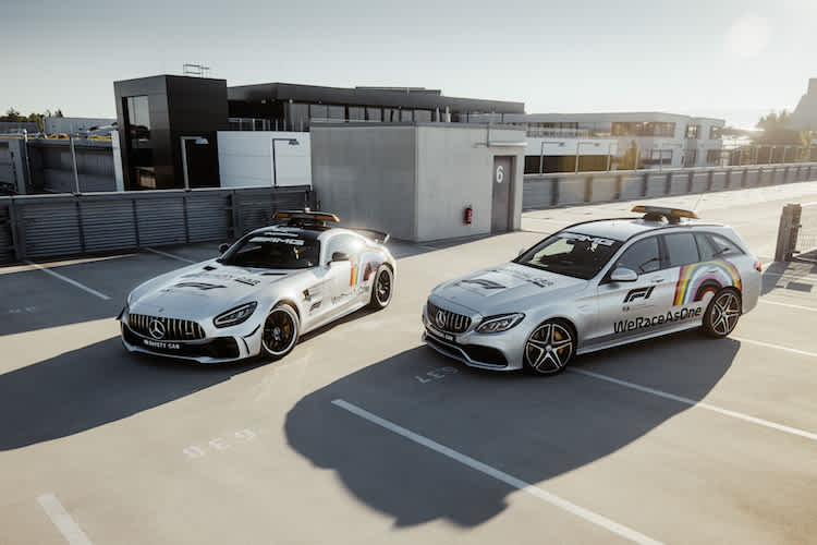 Neuer Look für eine gute Sache: Das Safety-Car und das Medical-Car setzen ein Zeichen für mehr Vielfalt
