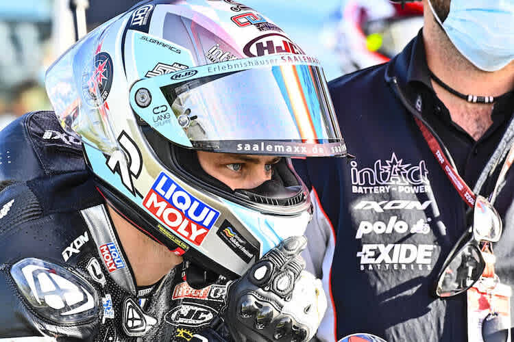 Marcel Schrötter im Grid des Emilia Romagna-GP