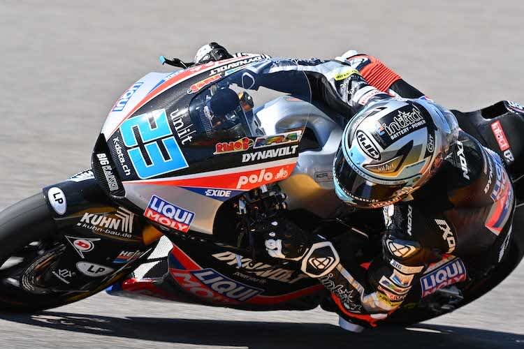 Marcel Schrötter mit Platz 8 am Freitag beim Sachsenring-GP