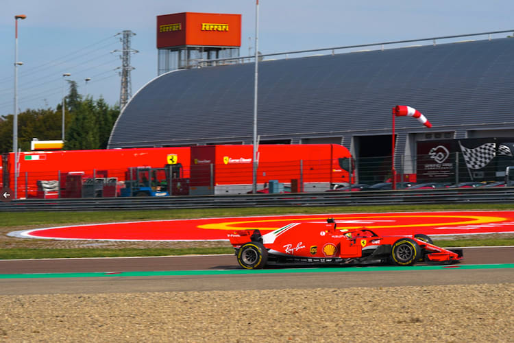 Mick Schumacher mit dem 2018er Ferrari in Fiorano