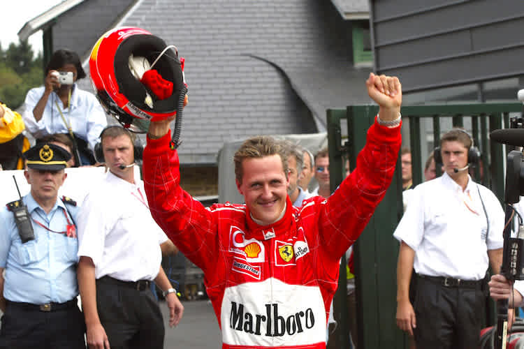 Michael Schumacher 2002 in Spa-Francorchamps