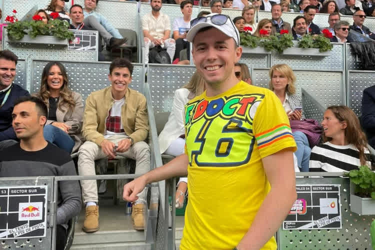 Marc Márquez mit Rossi-Fan Daniel