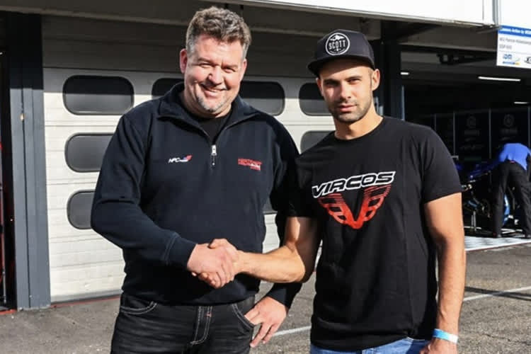 Denis Hertrampf (li.) mit Vladimir Leonov