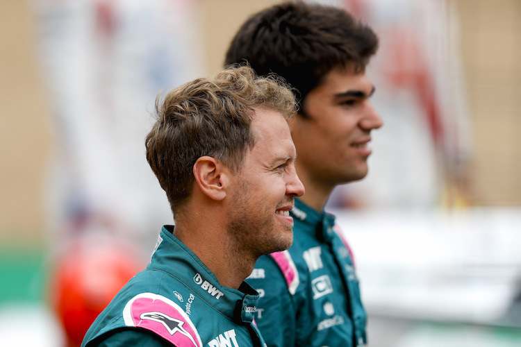 Sebastian Vettel und Lance Stroll