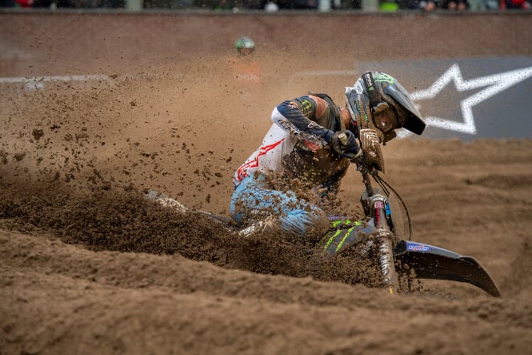 Jeremy Seewer im tiefen Sand von Lommel