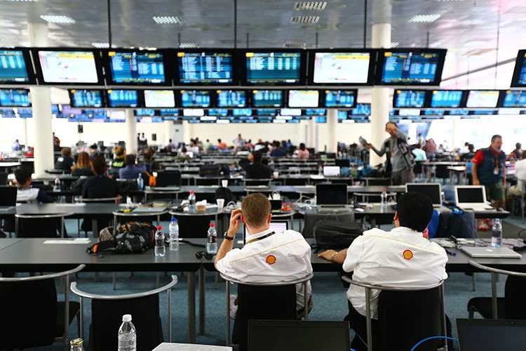 Das große Media Centre in Sepang