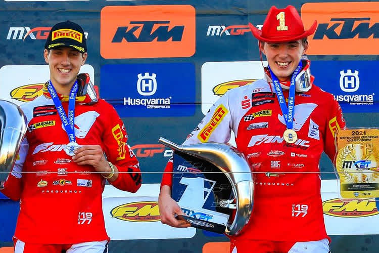 Maximilian Spies (rechts) wurde Europameister vor seinem Teamkollegen Federico Tuani