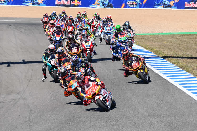 Fabio Di Giannantonio ging beim Start in Führung und ließ der Konkurrenz keine Chance