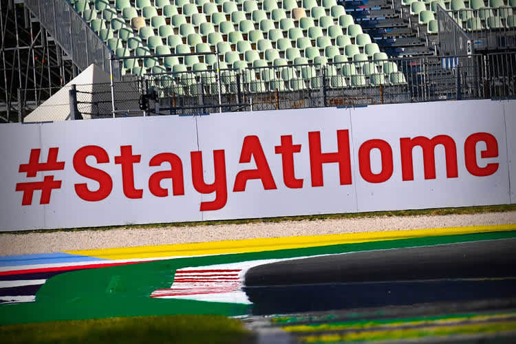Leere MotoGP-Tribünen: Bleibt daheim! 