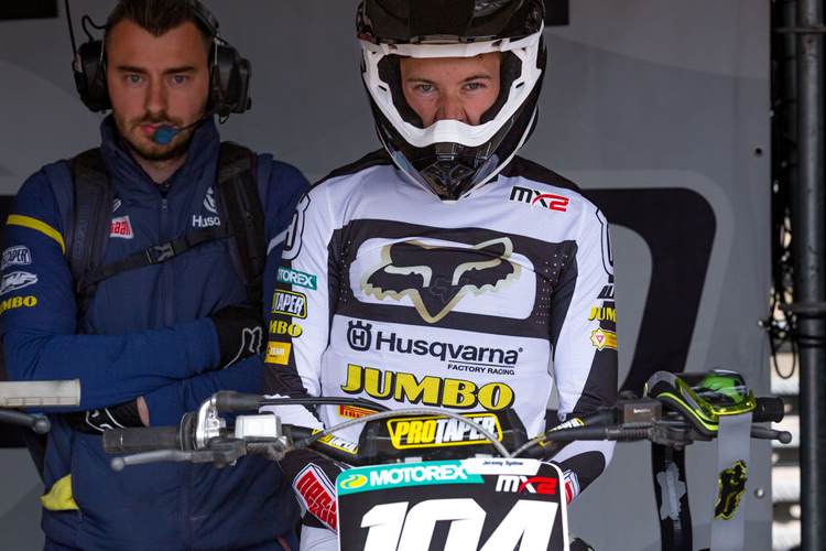 Jeremy Sydow startete in Kegums auf der Werks-Husqvarna