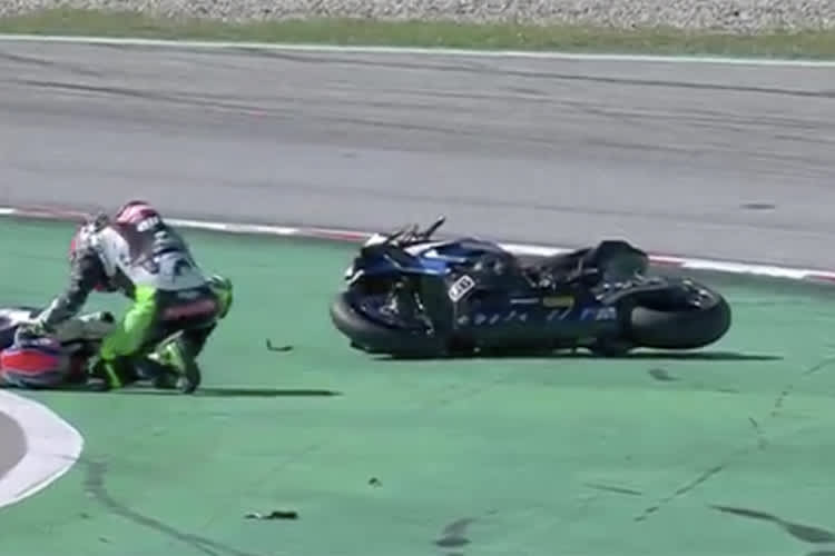 Tom Sykes vor Alvaro Bautista