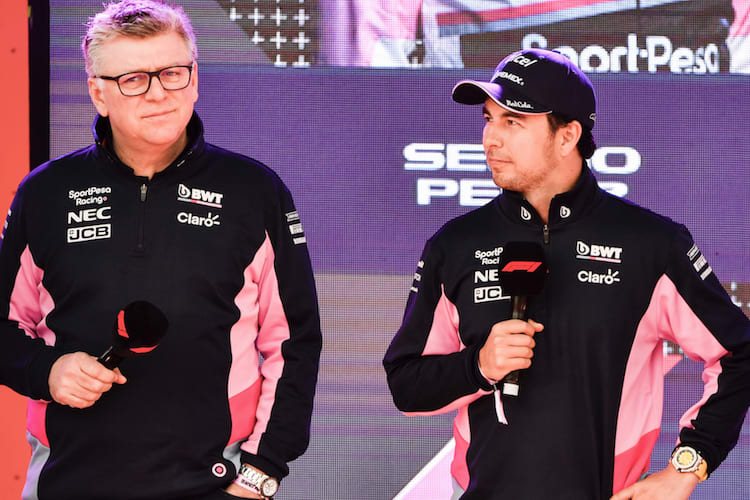 Otmar Szafnauer und Sergio Pérez