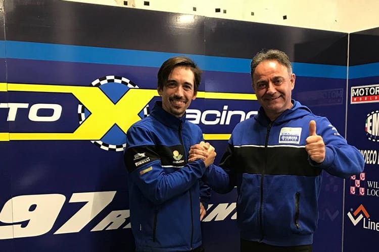 Roberto Tamburini (li.) mit Teamchef Sandro Carusi