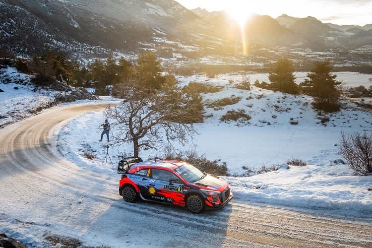   Ott Tänak bei der Rallye Monte Carlo
