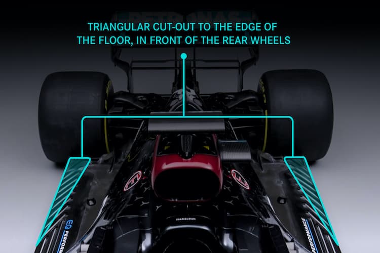 Der dreieckige Ausschnitt an der Unterbodenkante hat einen grossen Einfluss auf die Performance  