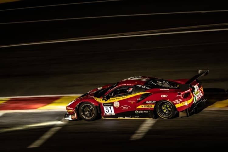 Der Ferrari 488 GT3 von AF Corse führt bei den 24h von Spa 2020