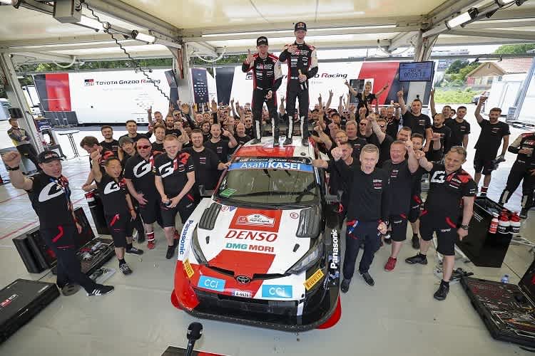 Toyota feiert den Portugal-Sieg