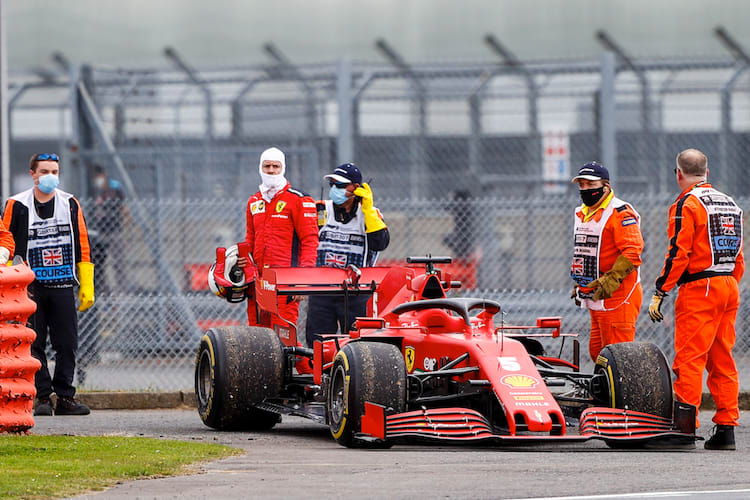 Sebastian Vettel und sein Ferrari