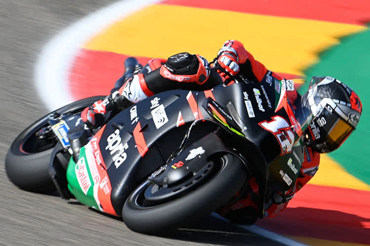 Maverick Viñales auf der Aprilia RS-GP21