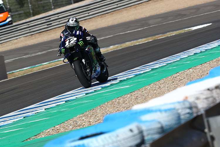 Maverick Viñales heute beim Mittwoch-Test in Jerez: Bestzeit