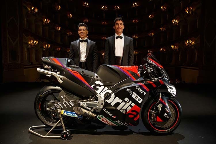 Das neue Aprilia-Team: Viñales und Aleix Espargaró
