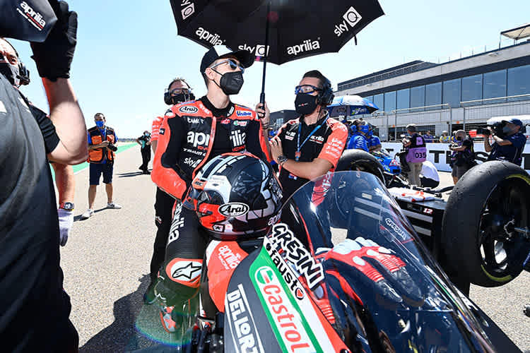 Erstmals mit Aprilia auf dem Startplatz: Maverick Viñales