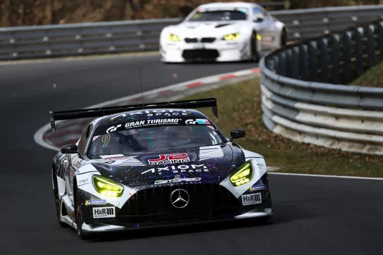 Ein Mercedes-AMG GT3 auf der Nordschleife