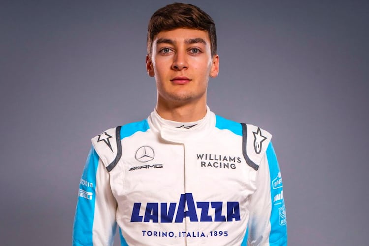 Williams-Pilot George Russell in neuen Farben