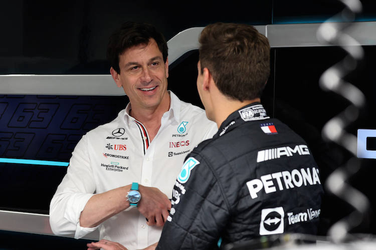 Mercedes-Motorsportdirektor Toto Wolff hält grosse Stücke auf George Russell