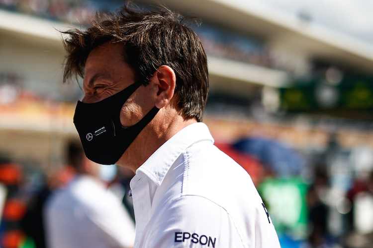 Mercedes-Motorsportdirektor Toto Wolff: Maske statt Visier