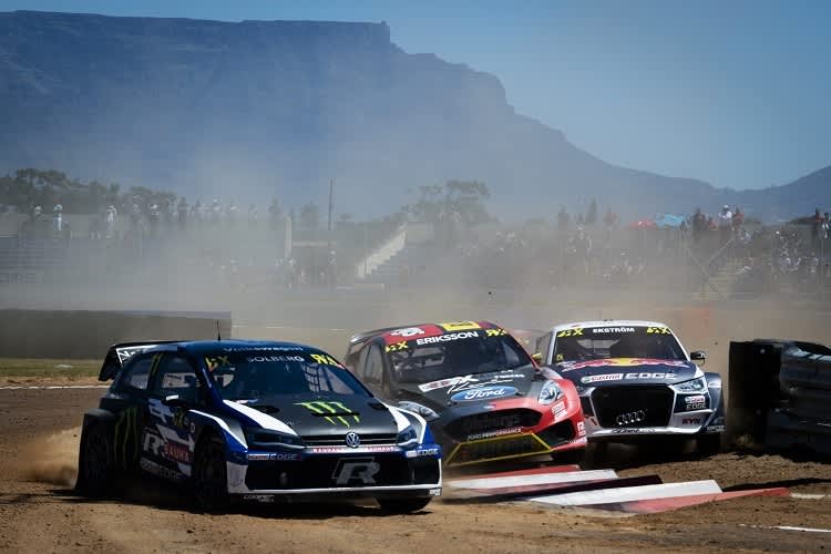 Action bei der Rallycross-Weltmeisterschaft
