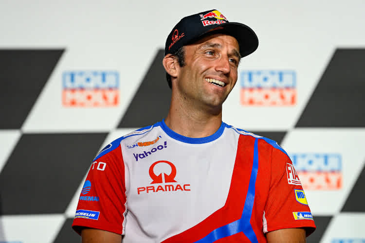 Johann Zarco bei der heutigen Pressekonferenz