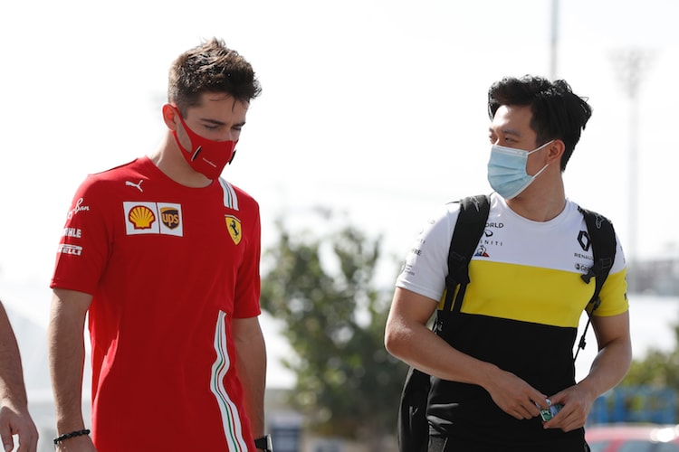 Charles Leclerc und Guanyu Zhou