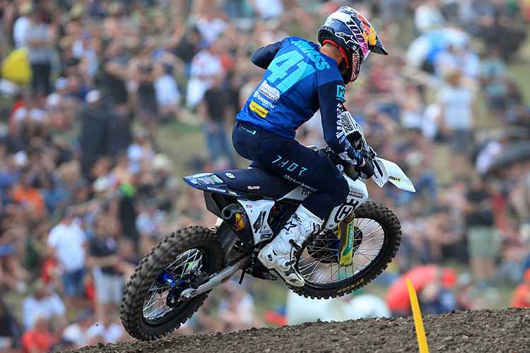 Pauls Jonass fuhr im ersten MXGP-Rennen im Talkessel auf P2