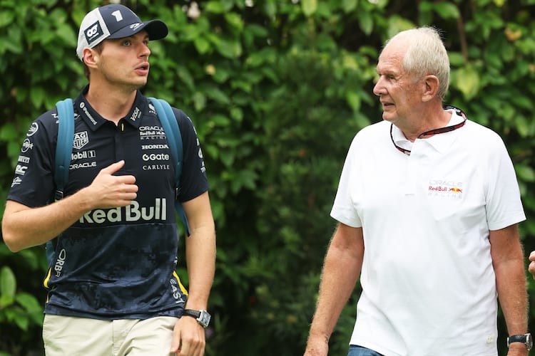 Max Verstappen und Dr. Helmut Marko